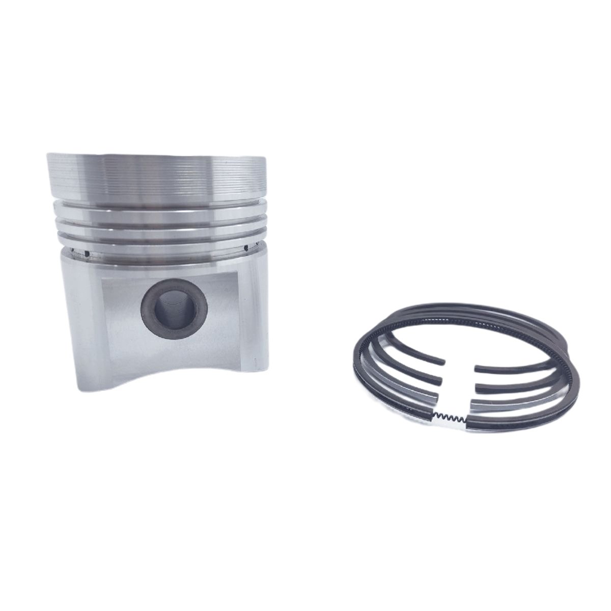 PISTON + PISTON RING SET (0.50 - DIAMETER : 100.50 mm) : LOMBARDINI / LDA 100 / 4LD 705