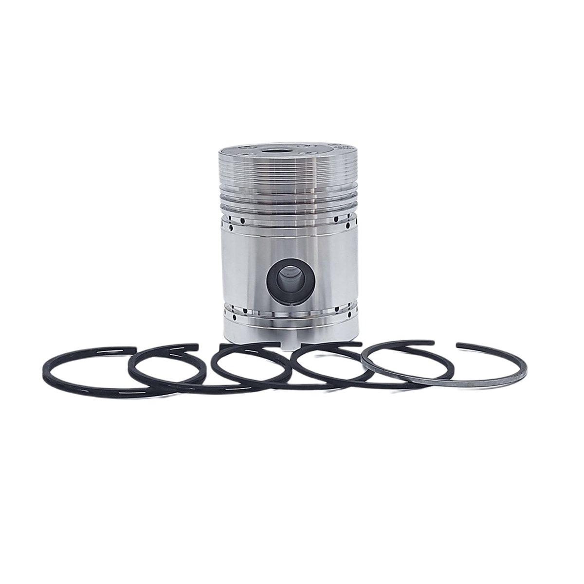 PISTON + JEU DE SEGMENTS (1.00 - DIAMÈTRE: 77.20 mm): LISTER / LR-1 / LR-2