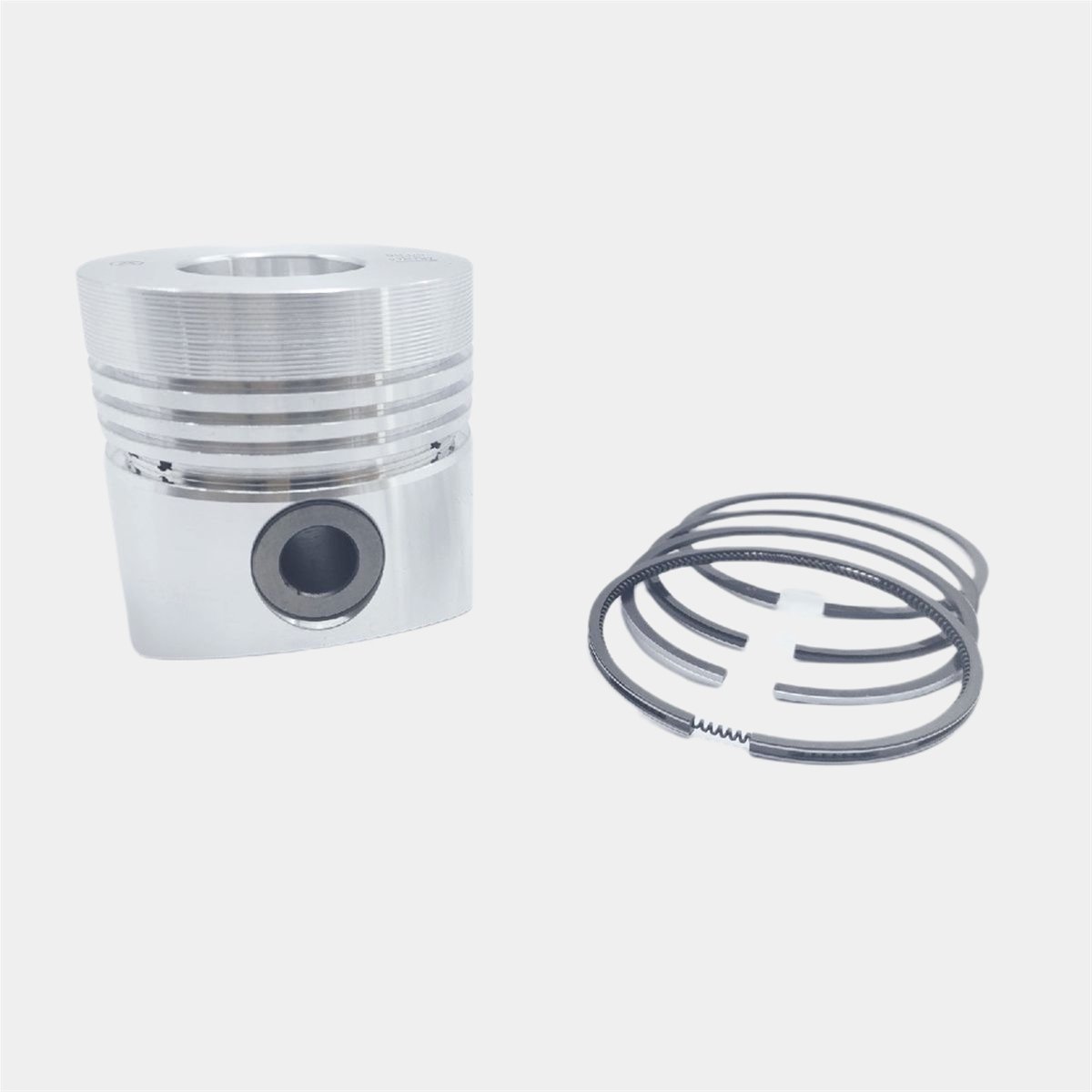 PISTON + PISTON RING SET (STD - DIAMETER: 90.00 mm) : LOMBARDINI / LDA 710 / LDA 904 / 7LD 600 / 8LD 600-2
