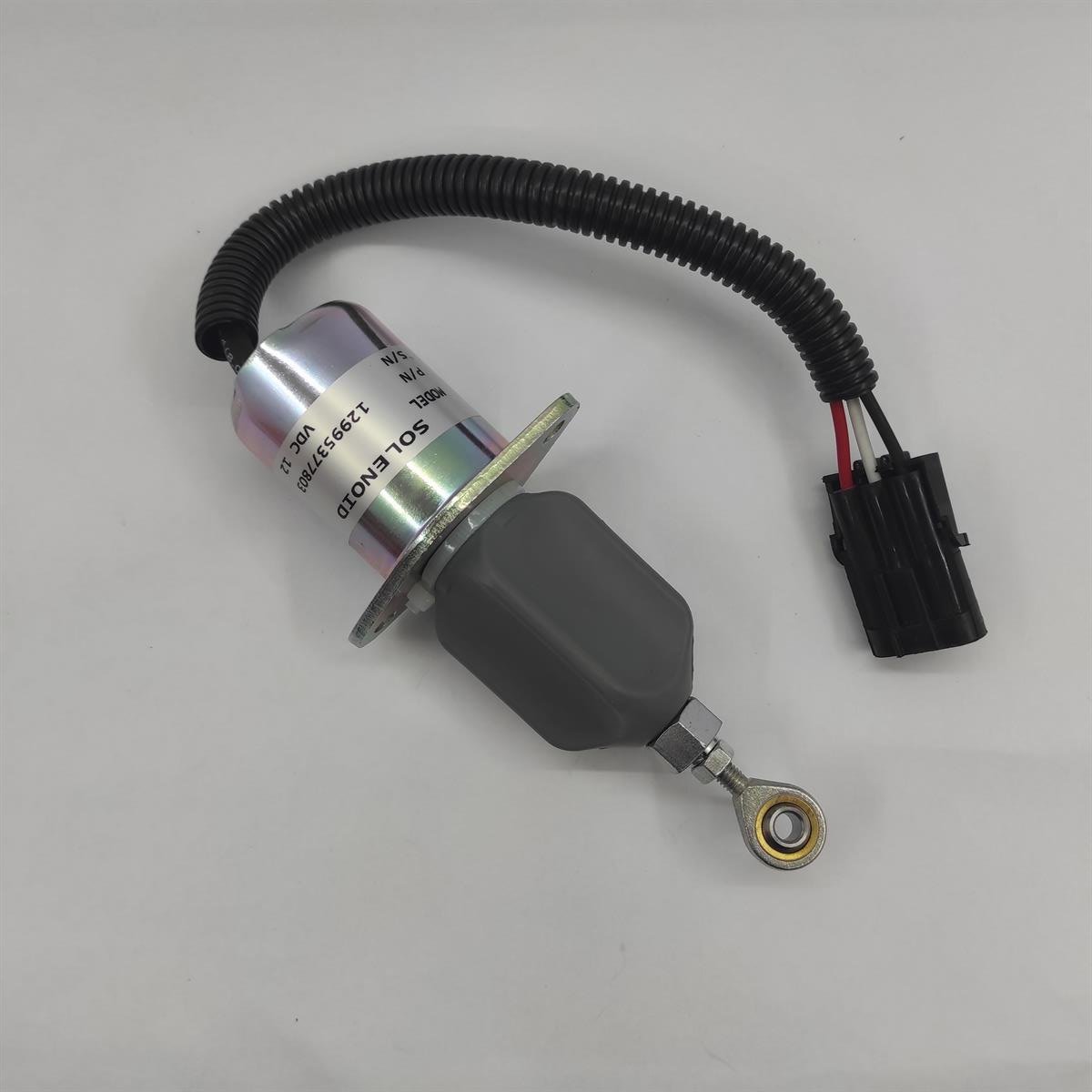 STOP SOLENOID (FUEL SHUT OFF): YANMAR / 4TNE94 / 4TNE98 (BOBCAT) / REFERENCE NUMBER: 129953-77803 / 129953-77810