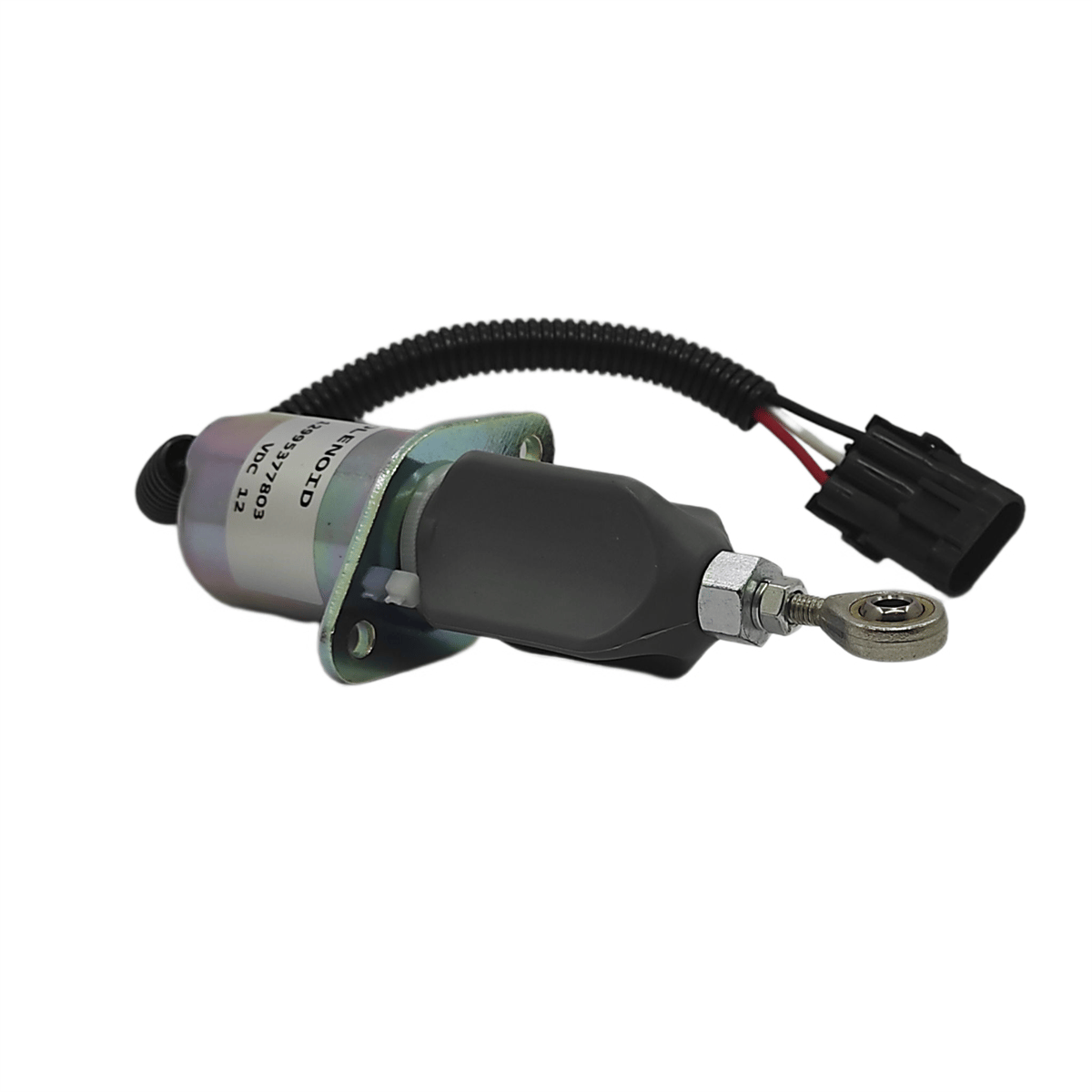 STOP SOLENOID (FUEL SHUT OFF): YANMAR / 4TNE94 / 4TNE98 (BOBCAT) / REFERENCE NUMBER: 129953-77803 / 129953-77810