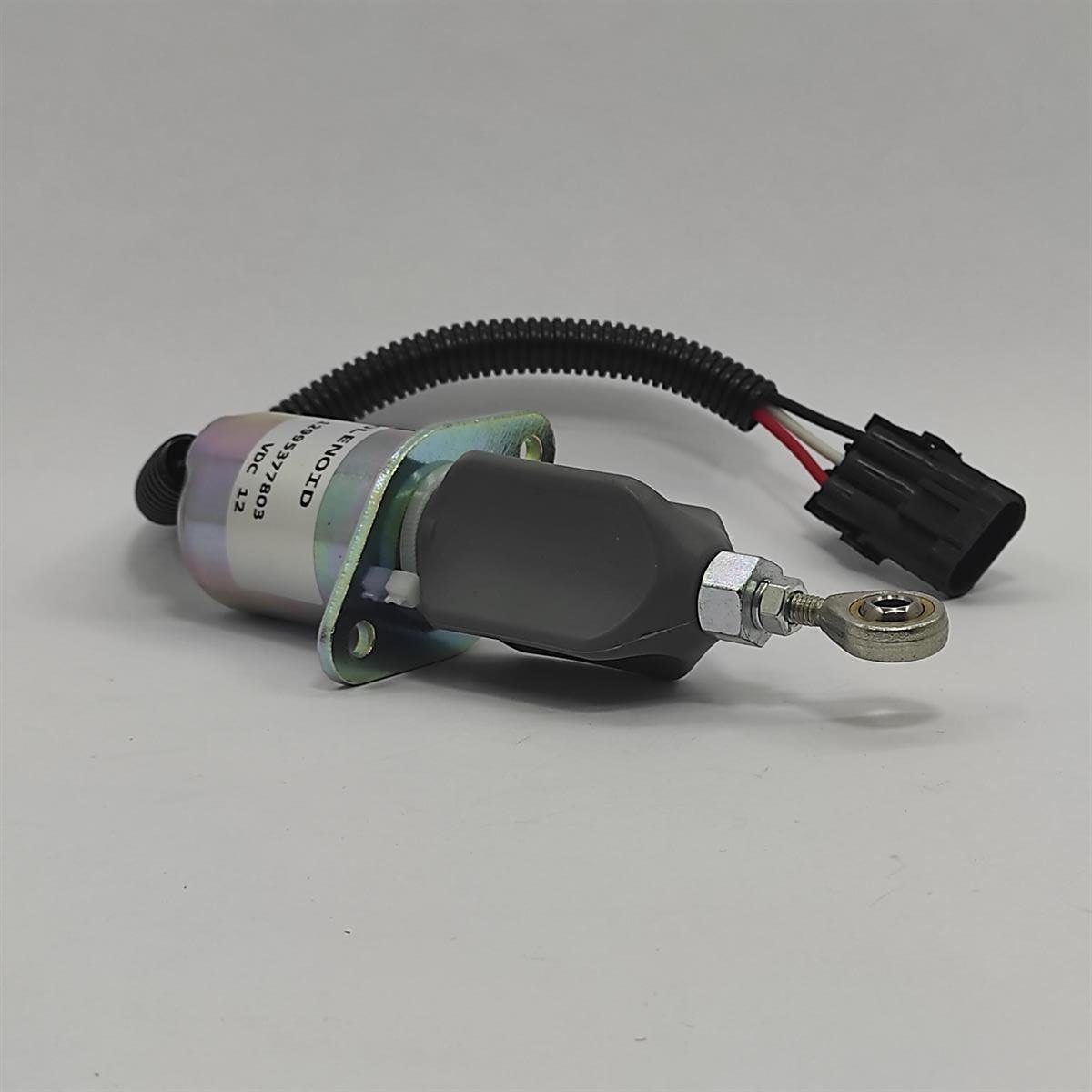 STOP SOLENOID (FUEL SHUT OFF): YANMAR / 4TNE94 / 4TNE98 (BOBCAT) / REFERENCE NUMBER: 129953-77803 / 129953-77810