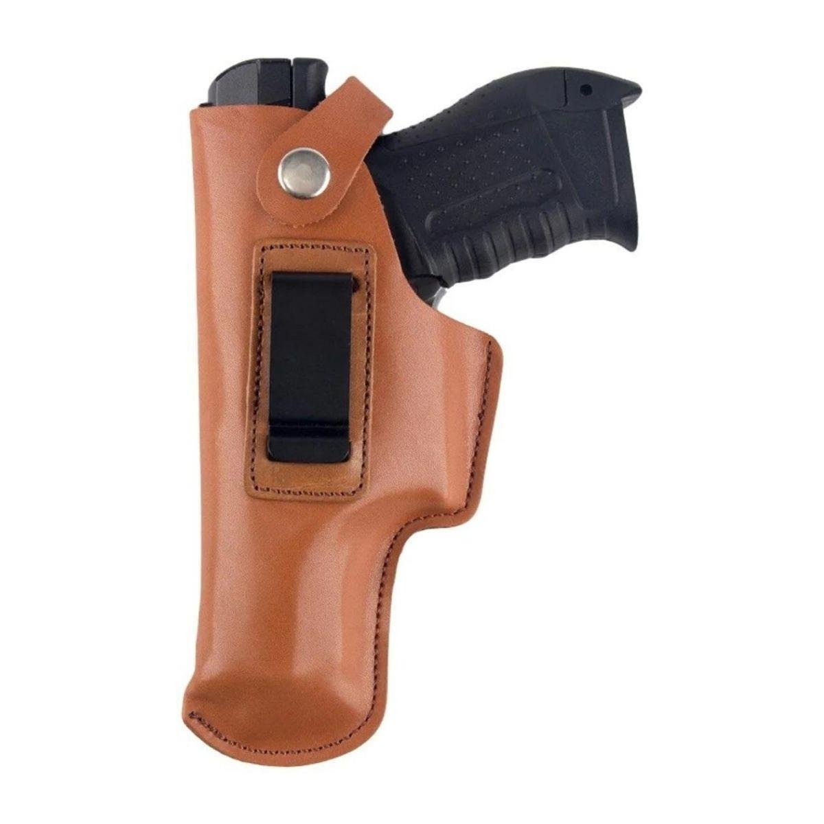 Beretta F92 Deri Tabanca İç Kılıfı Yumuşak Deri Taba Sol El