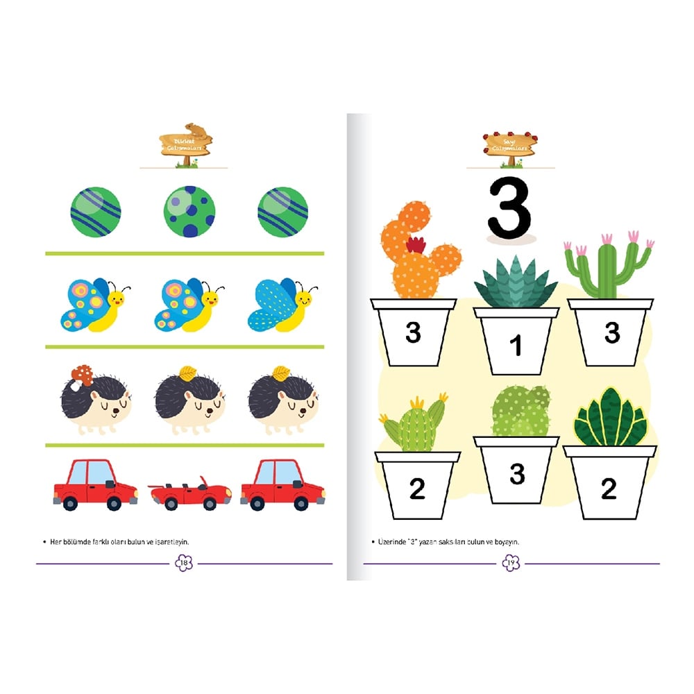 2+ YAŞ ZİHİNSEL ETKİNLİKLER SEVİYE 3 Çocuk Kitapları Uzmanı - Children's Books Expert
