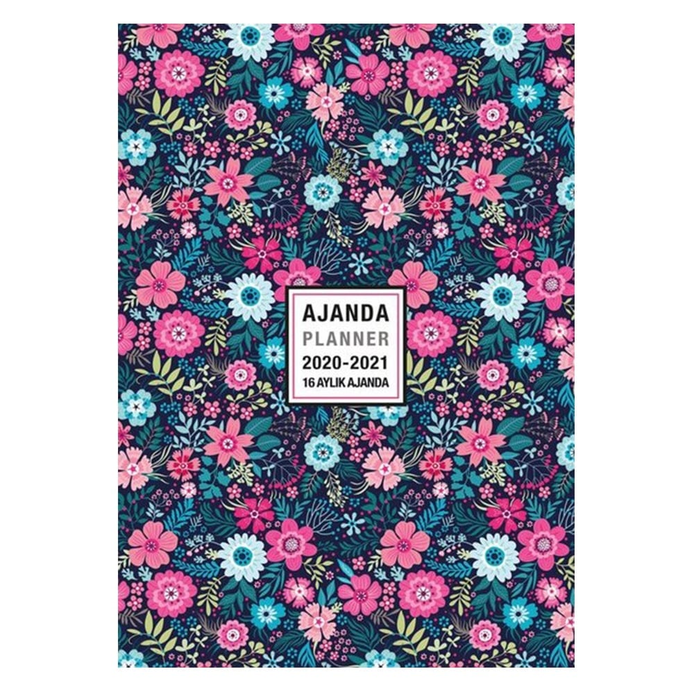 2020-2021 16 Aylık Ajanda Forever Flower- YENİ Çocuk Kitapları Uzmanı - Children's Books Expert