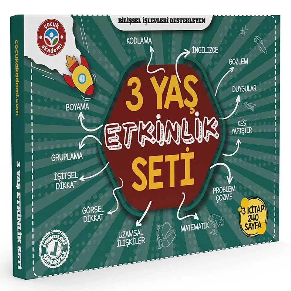3 YAŞ ETKİNLİK SETİ Çocuk Kitapları Uzmanı - Children's Books Expert