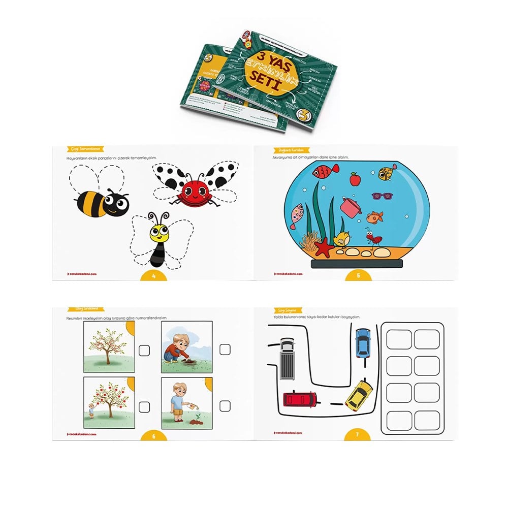 3 YAŞ ETKİNLİK SETİ Çocuk Kitapları Uzmanı - Children's Books Expert