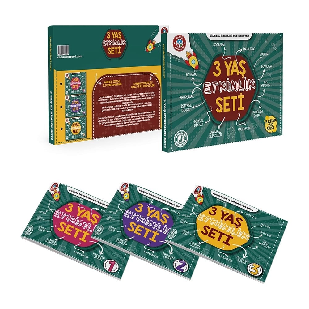 3 YAŞ ETKİNLİK SETİ Çocuk Kitapları Uzmanı - Children's Books Expert