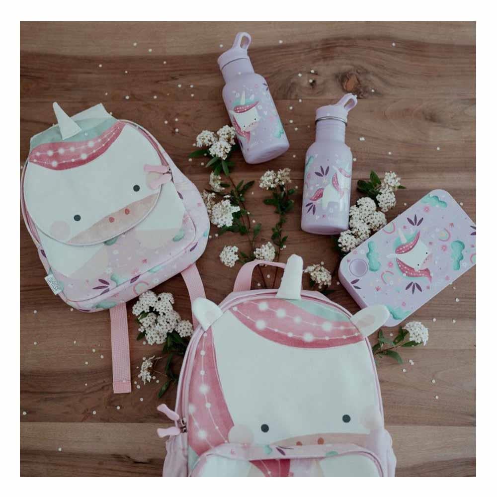 A4 Boyutlu Çocuk Sırt Çantası - Sevimli Unicorn Çocuk Kitapları Uzmanı - Children's Books Expert