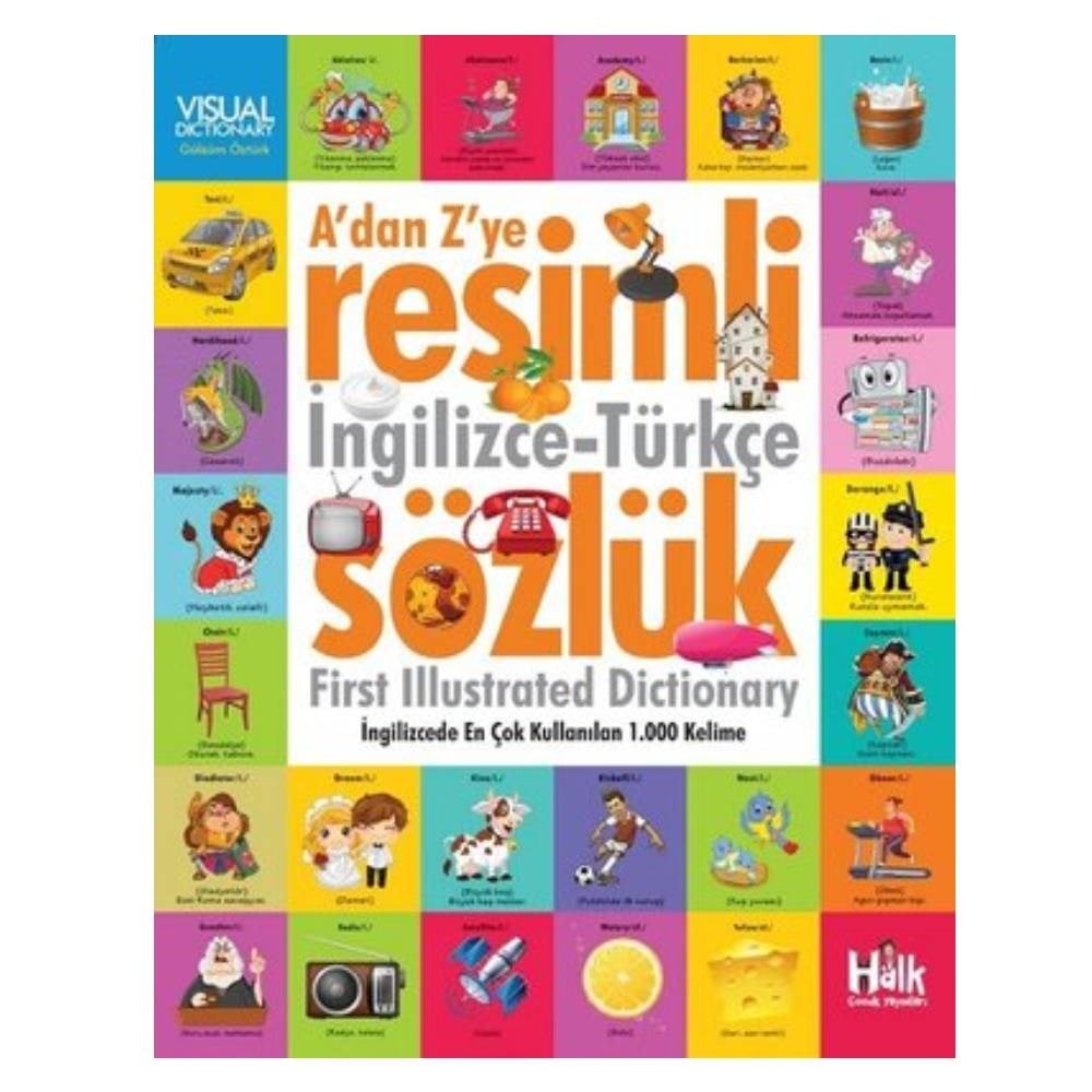 A'DAN Z'YE RESİMLİ İNGİLİZCE-TÜRKÇE SÖZLÜK Çocuk Kitapları Uzmanı - Children's Books Expert
