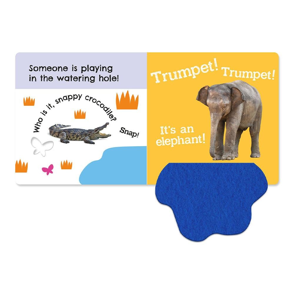 Babys First Wild Animals - 5 Felt Flaps To Lift Çocuk Kitapları Uzmanı - Children's Books Expert