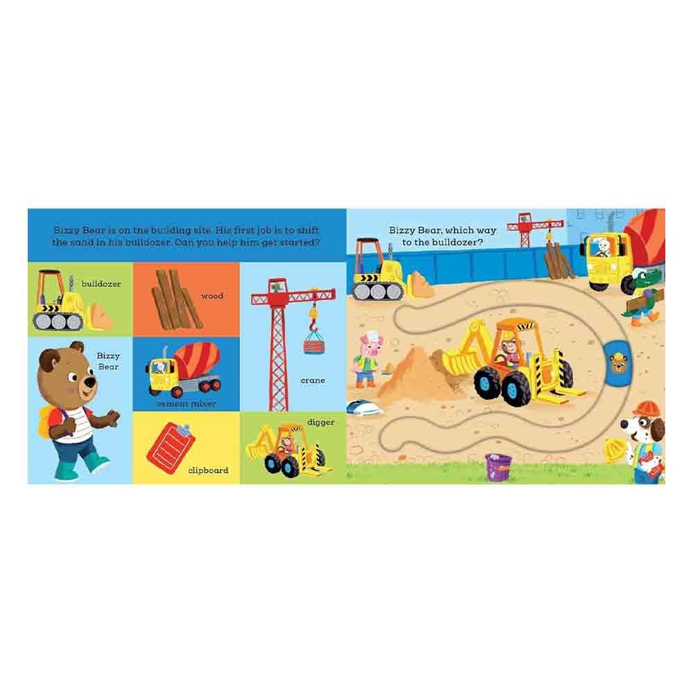 Bizzy Bear - Find and Follow On the Building Site Çocuk Kitapları Uzmanı - Children's Books Expert