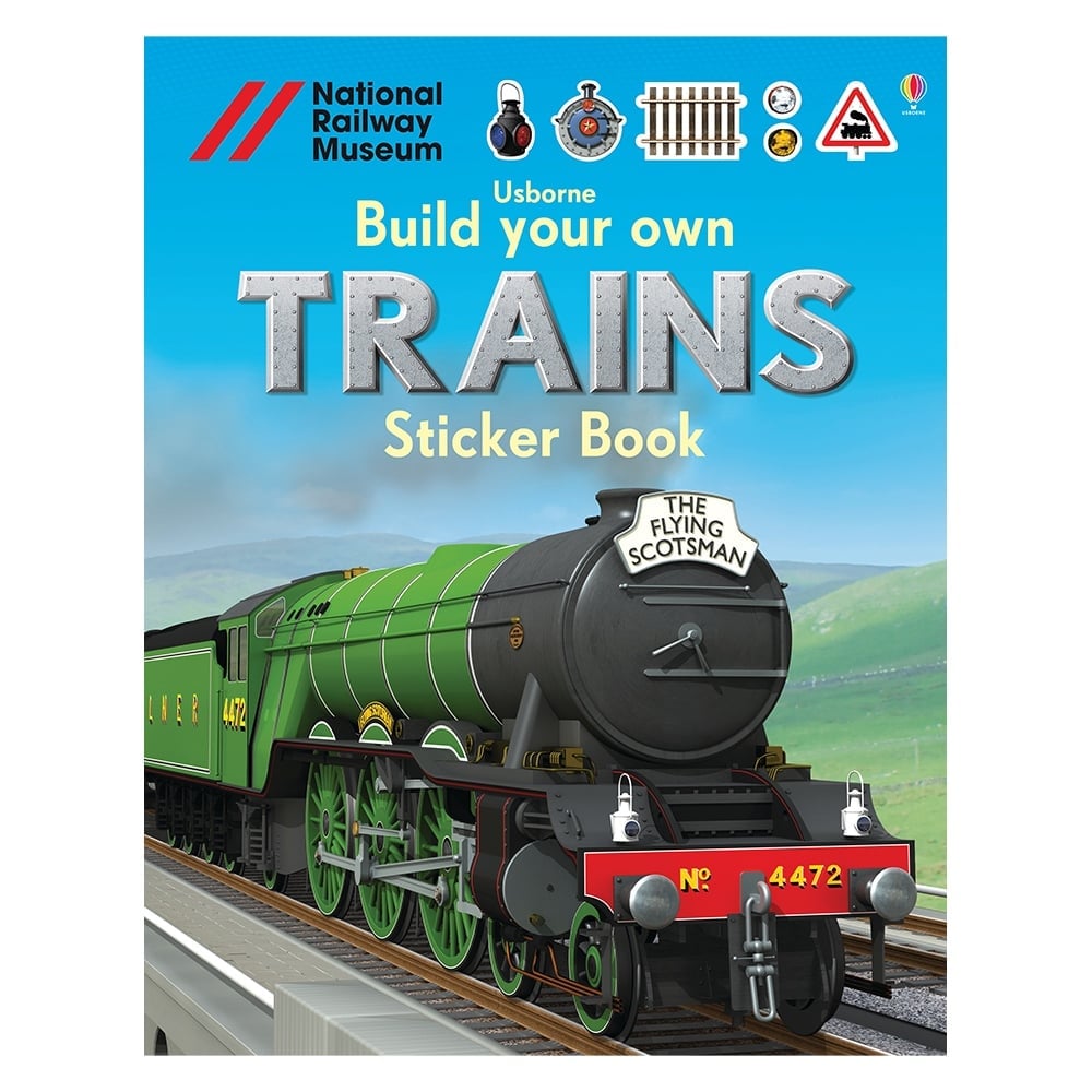 BUILD YOUR OWN TRAINS STICKER BOOK Çocuk Kitapları Uzmanı - Children's Books Expert