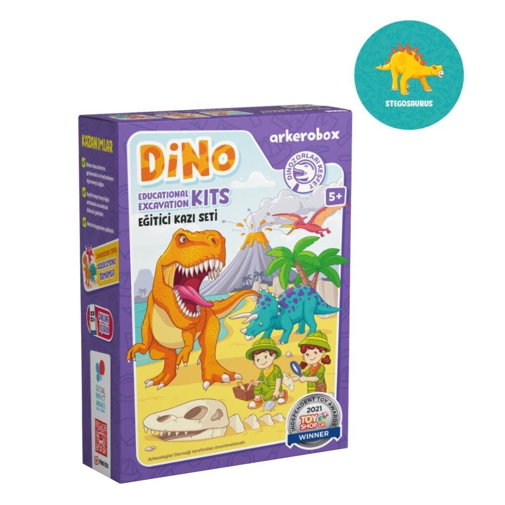 DİNO - STEGOSAURUS EĞİTİCİ KAZI SETİ Çocuk Kitapları Uzmanı - Children's Books Expert