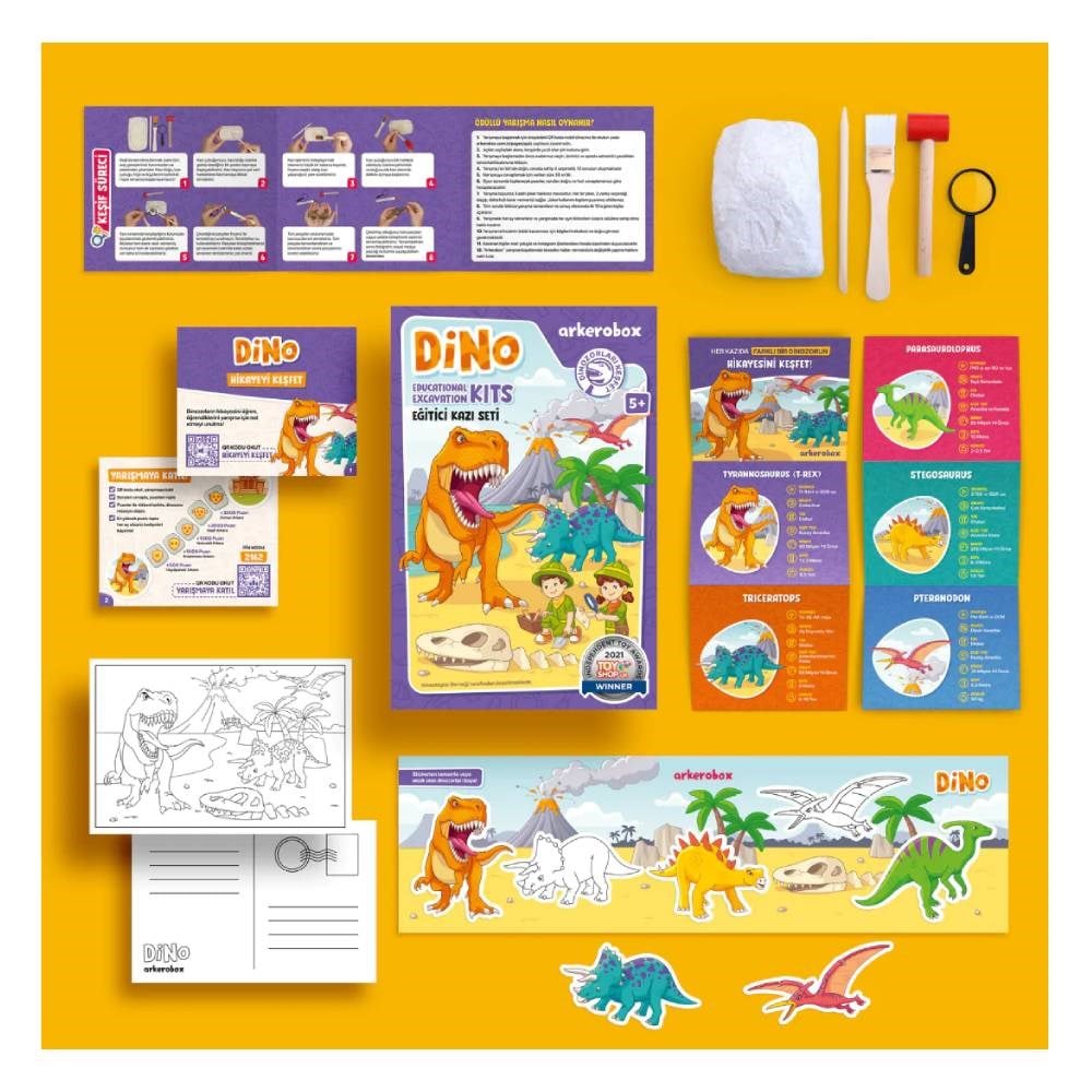 DİNO - STEGOSAURUS EĞİTİCİ KAZI SETİ Çocuk Kitapları Uzmanı - Children's Books Expert
