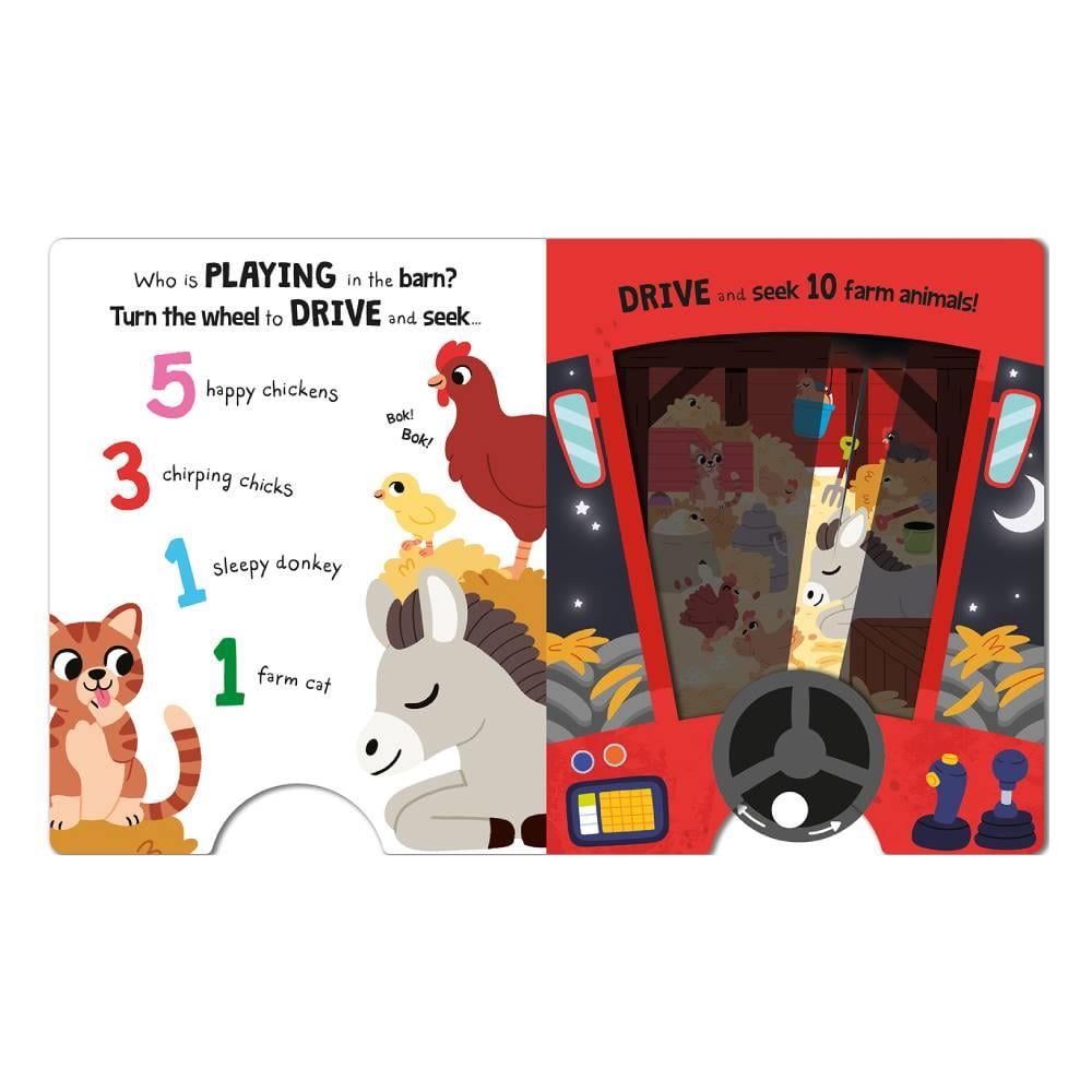 Drive and Seek Farm - A Magic Headlight Book Çocuk Kitapları Uzmanı - Children's Books Expert