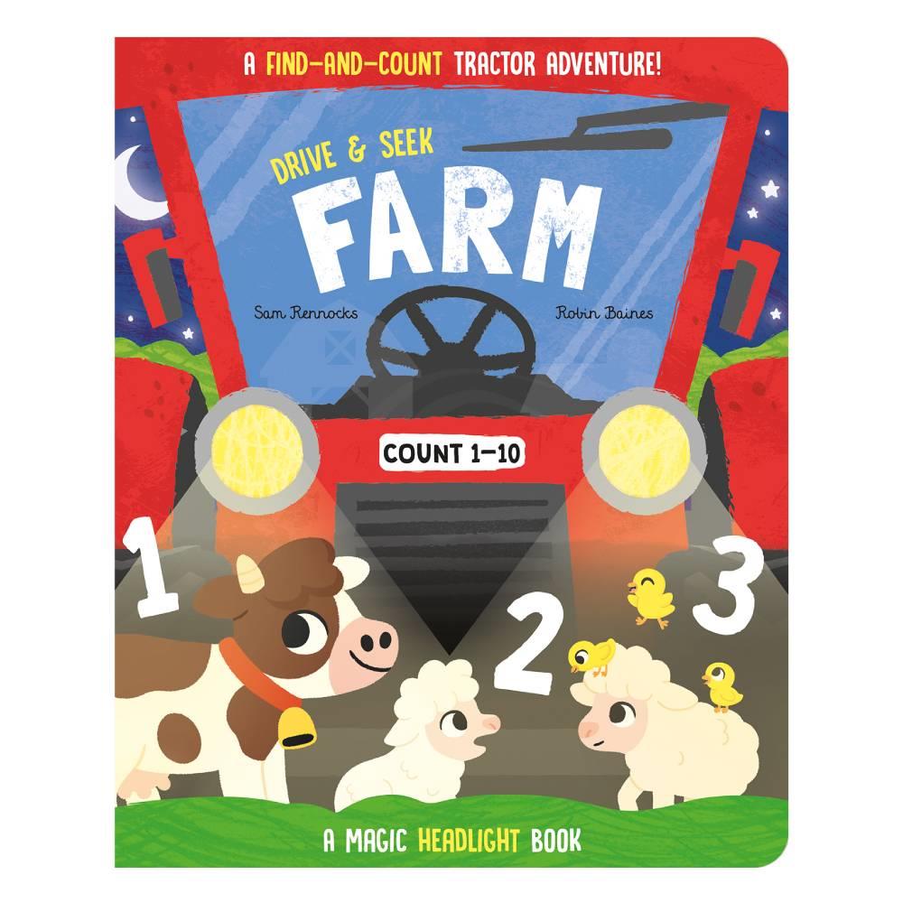Drive and Seek Farm - A Magic Headlight Book Çocuk Kitapları Uzmanı - Children's Books Expert