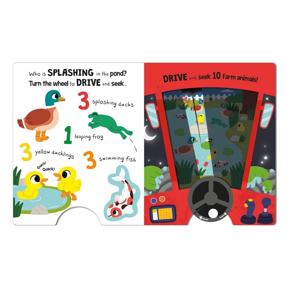 Drive and Seek Farm - A Magic Headlight Book Çocuk Kitapları Uzmanı - Children's Books Expert