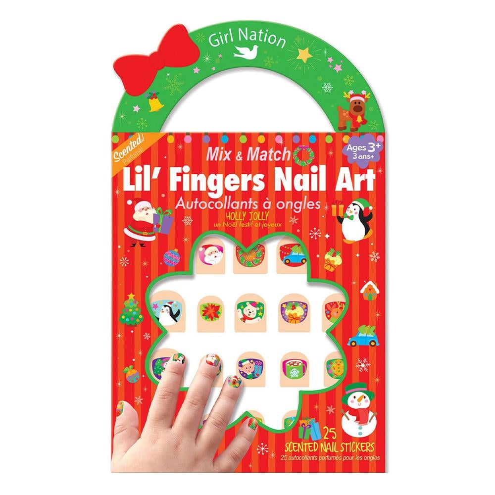 Holly Jolly - Lil Fingers Nail Art Çocuk Kitapları Uzmanı - Children's Books Expert
