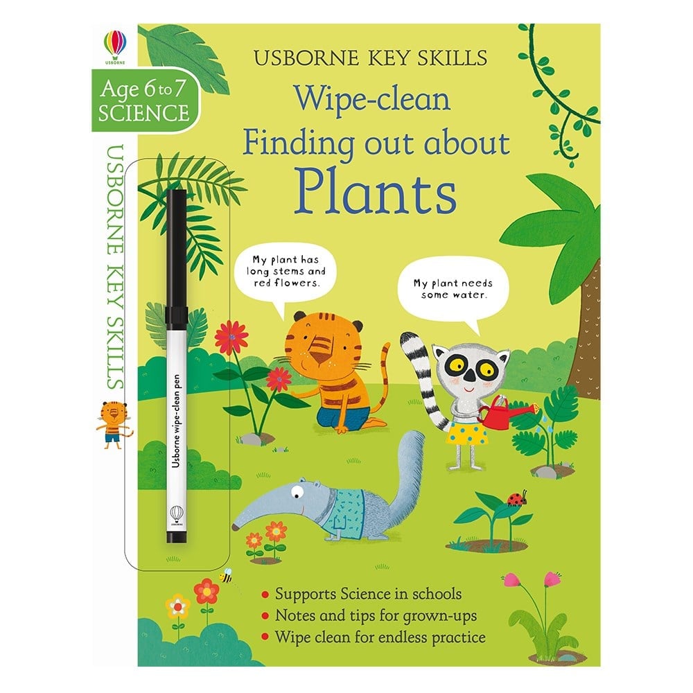 KEY SKILLS WIPE CLEAN FINDING OUT ABOUT PLANTS 6-7 Çocuk Kitapları Uzmanı - Children's Books Expert