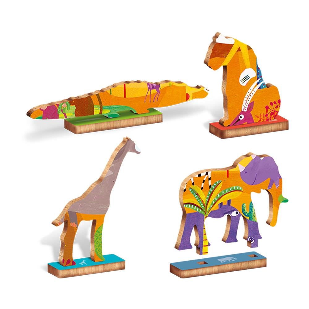 La Savana - The Savannah - Woody Puzzle Çocuk Kitapları Uzmanı - Children's Books Expert