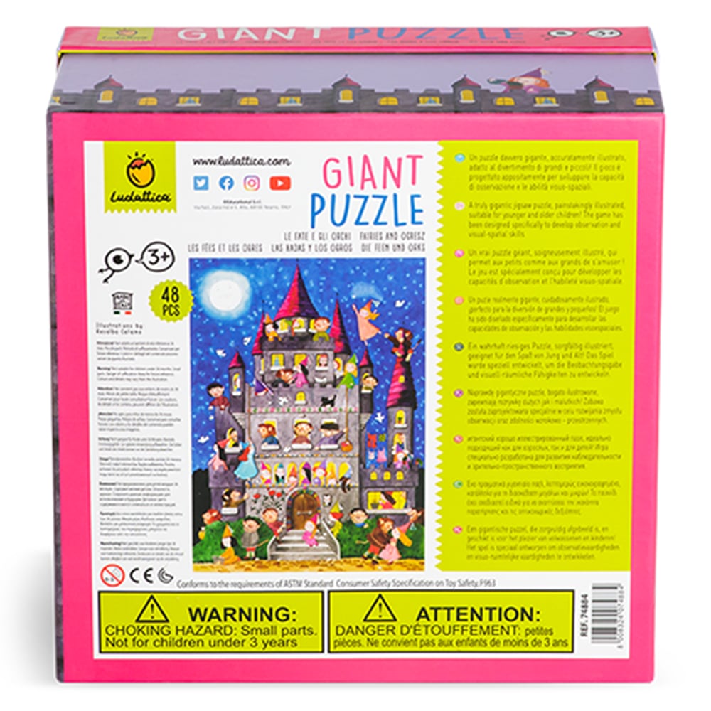 Le Fate E Gli Orchi - Fairies And Orcs Giant Puzzl Çocuk Kitapları Uzmanı - Children's Books Expert