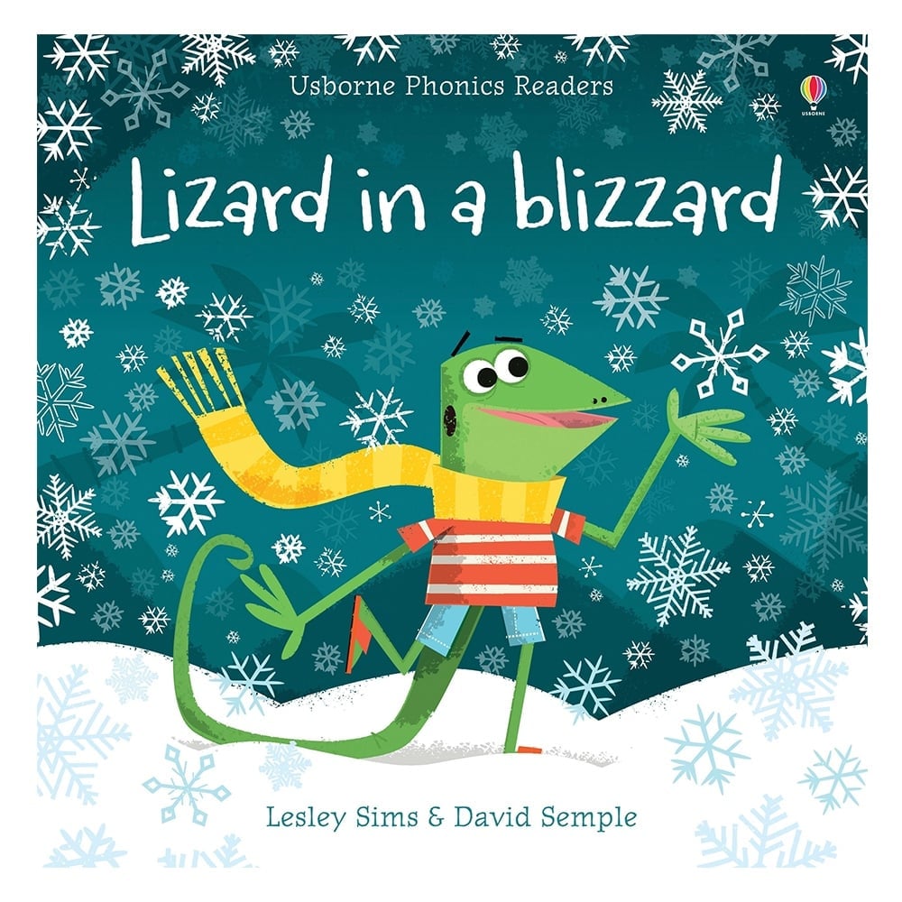LIZARD IN A BLIZZARD - USBORNE PHONICS READERS Çocuk Kitapları Uzmanı - Children's Books Expert