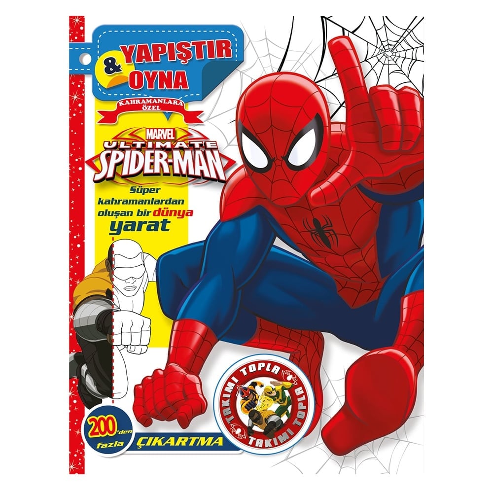 MARVEL ULTİMATE SPIDER-MAN: YAPIŞTIR - OYNA Çocuk Kitapları Uzmanı - Children's Books Expert