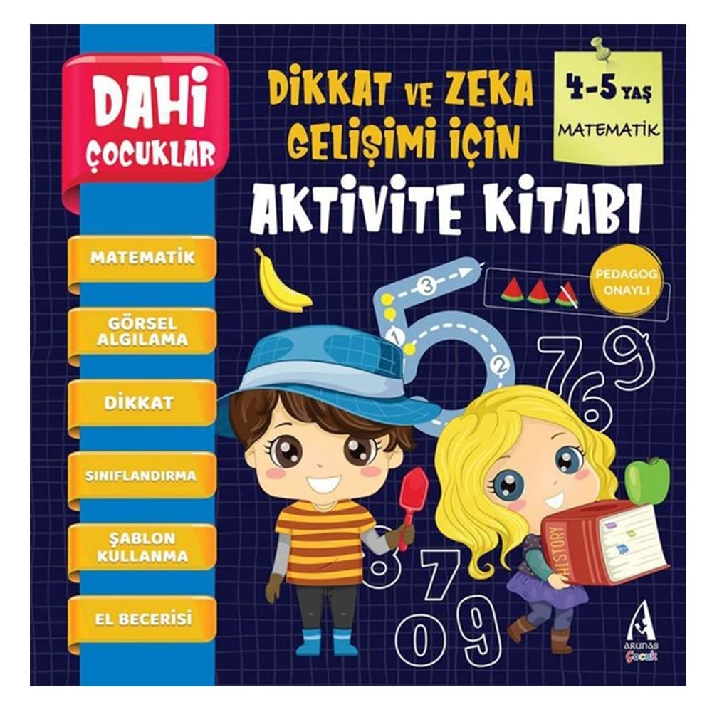 MATEMATİK - DAHİ ÇOCUKLAR DİKKAT VE ZEKA GELİŞİMİ İÇİN AKTİVİTE KİTABI