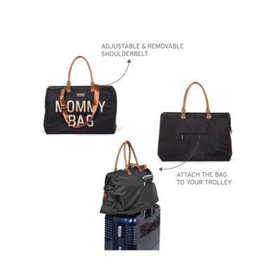 Mommy Bag, Anne Bebek Bakım Çantası, Siyah & Gold