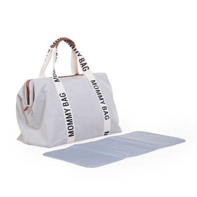 Mommy Bag Çanta, Signature Kanvas Krem