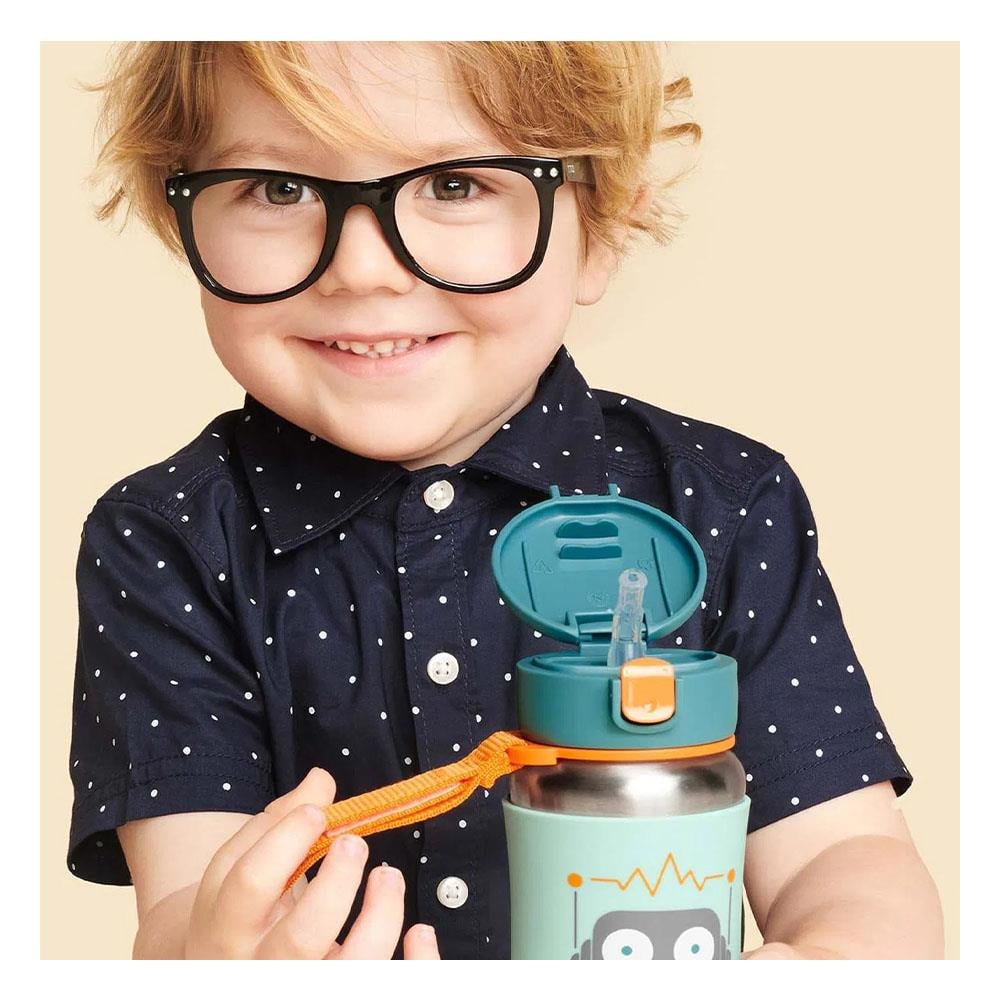 Pipetli Paslanmaz Çelik Suluk - Robot Çocuk Kitapları Uzmanı - Children's Books Expert