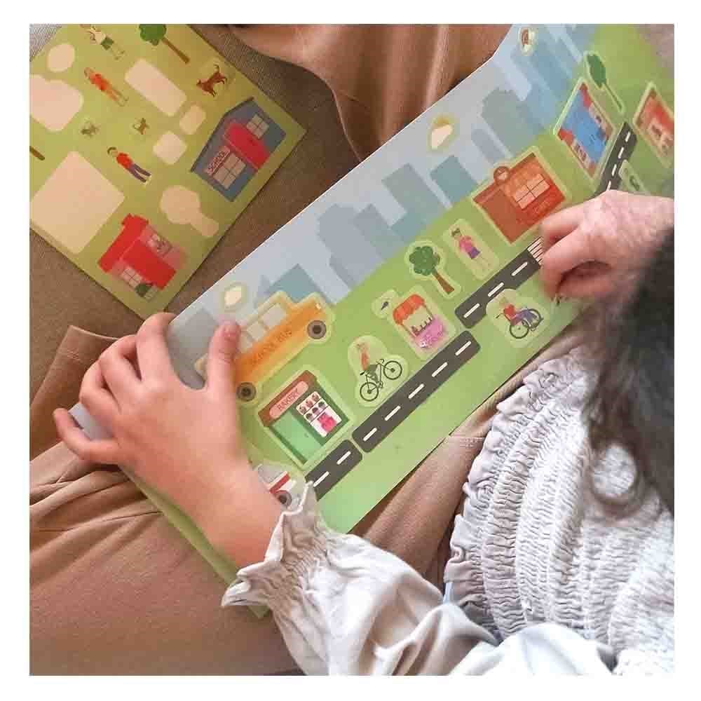 REUSABLE STICKER SET - MY CITY Çocuk Kitapları Uzmanı - Children's Books Expert