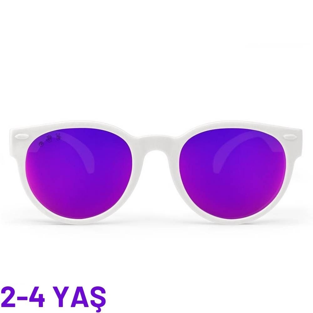 ROUND GÜNEŞ GÖZLÜĞÜ ICE BABY AYNALI MOR LENS (2-4 Yaş) Çocuk Kitapları Uzmanı - Children's Books Expert
