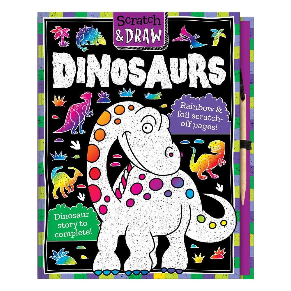Scratch And Draw - Dinosaurs Çocuk Kitapları Uzmanı - Children's Books Expert