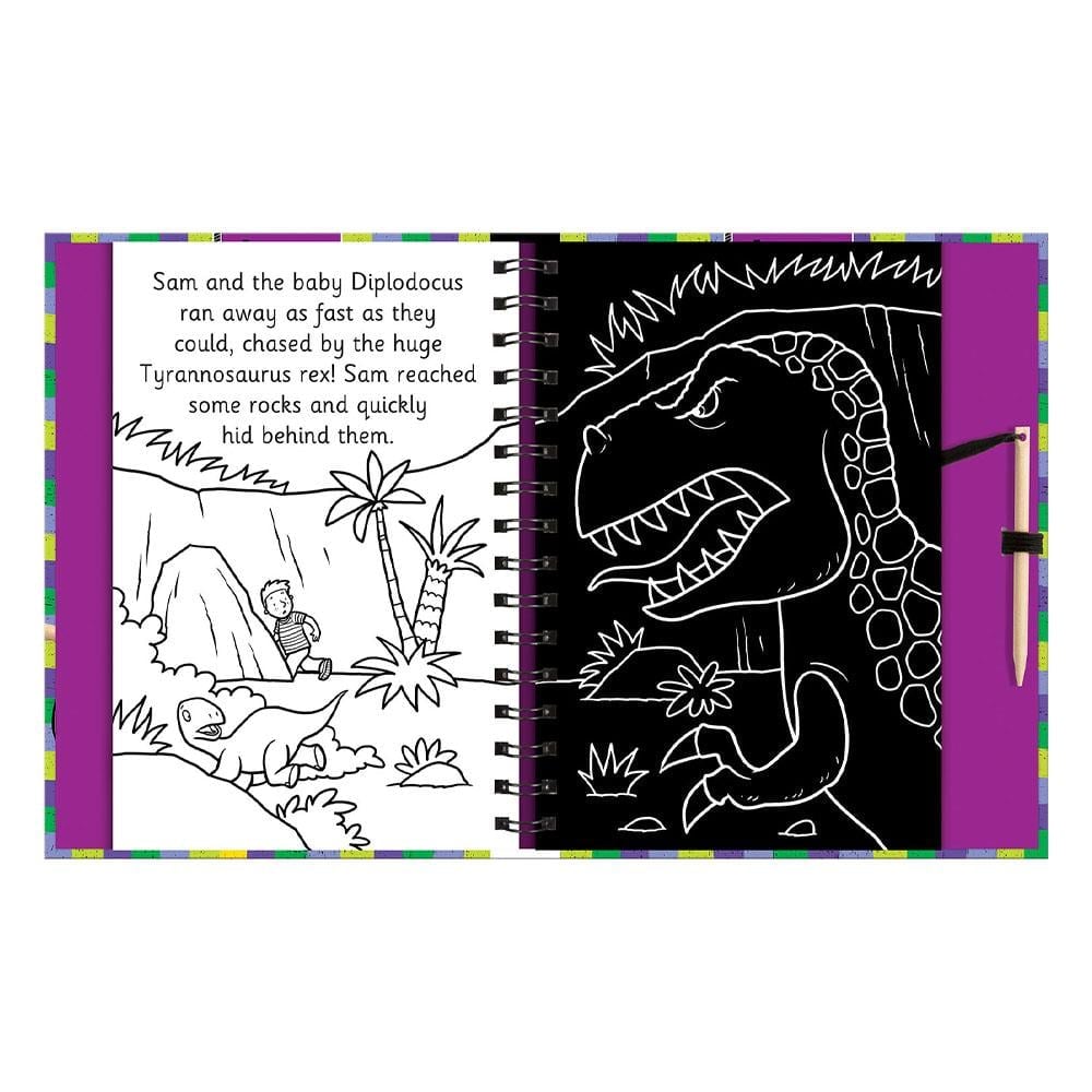 Scratch And Draw - Dinosaurs Çocuk Kitapları Uzmanı - Children's Books Expert