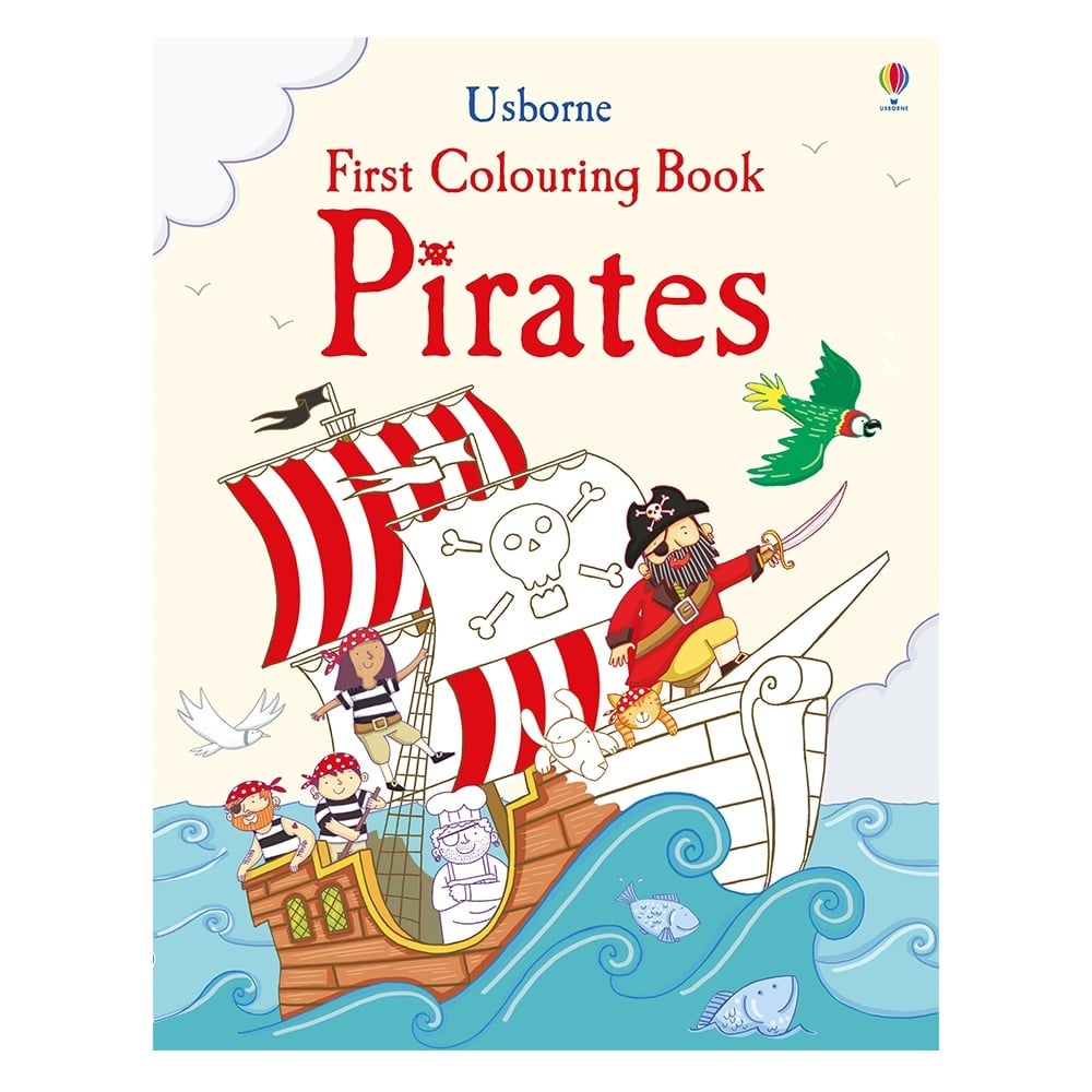 USBORNE FIRST COLOURING BOOK PIRATES Çocuk Kitapları Uzmanı - Children's Books Expert