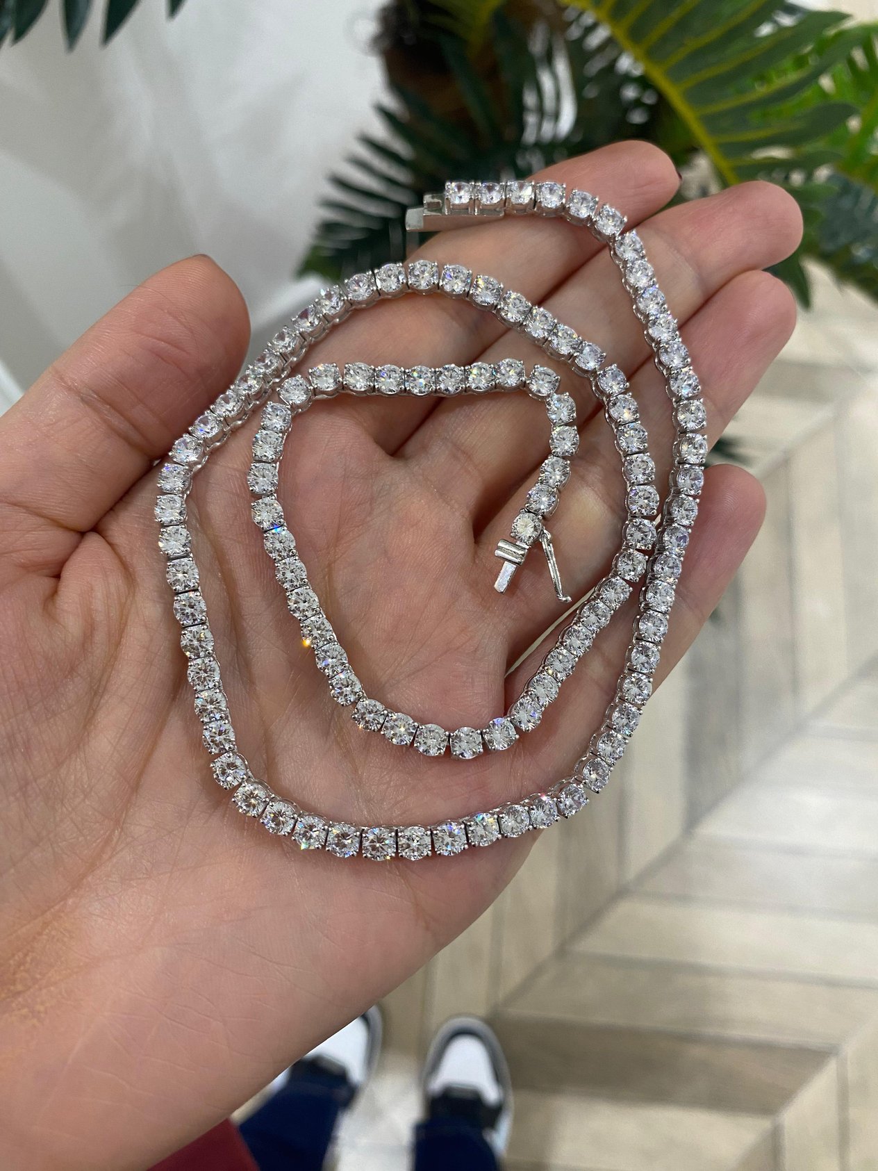 Kadın Gümüş 4 MM Suyolu Kolye