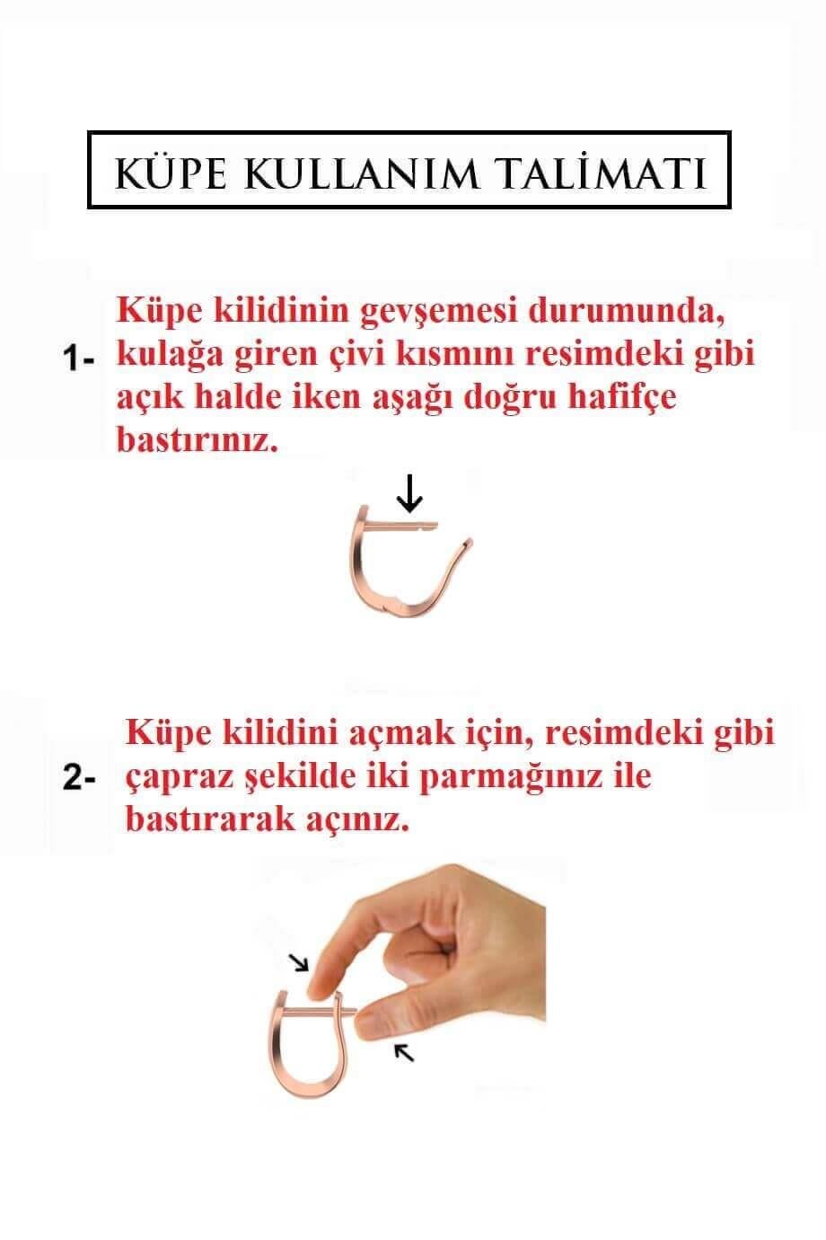 Ay Dede Gümüş KüpeÇocuk KüpeAy Dede Gümüş Küpe