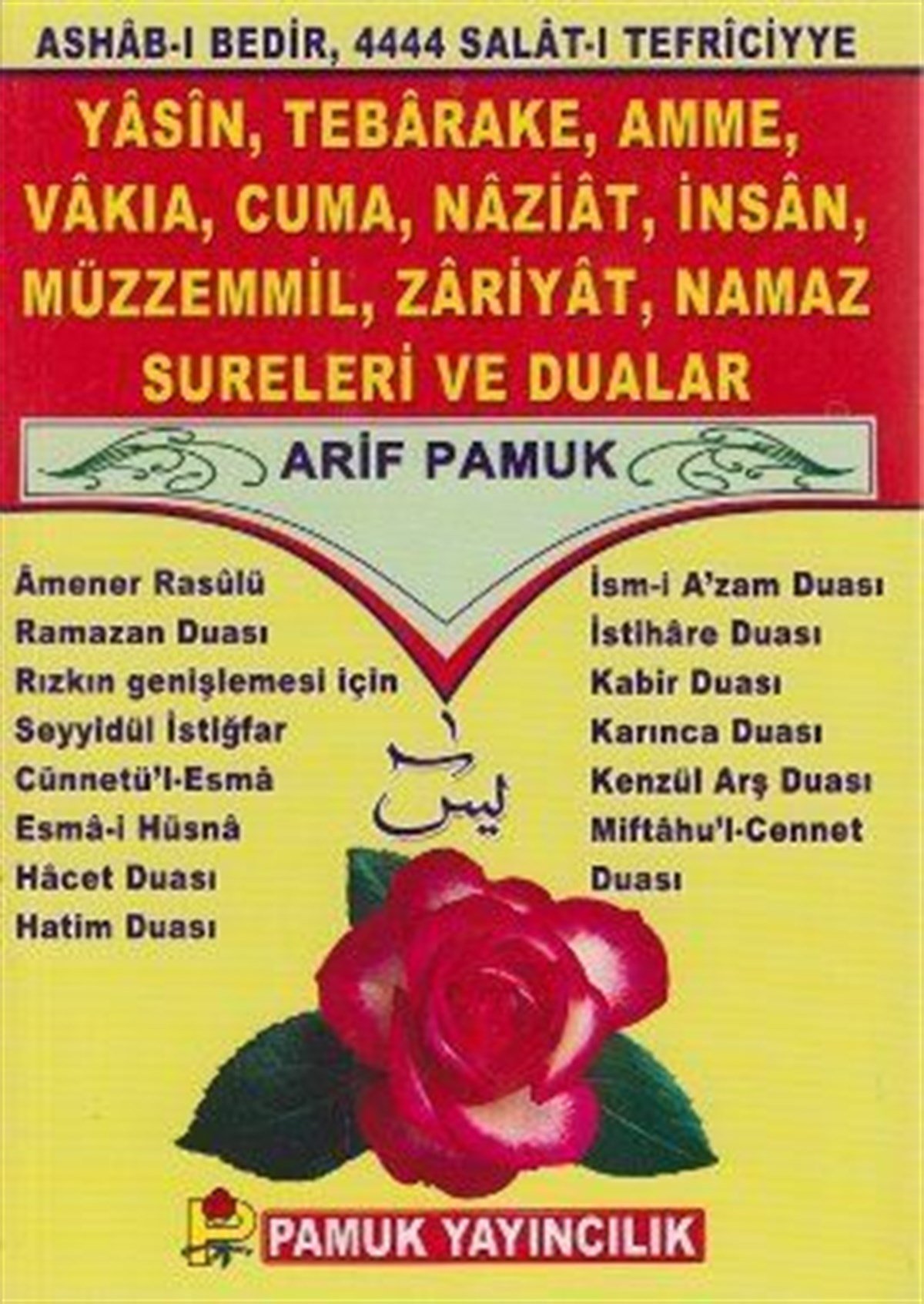 Ashabı Bedir 4444 Salatı Tefriciye Yasin Tebareke Amme Dergi Boy Yasin 095