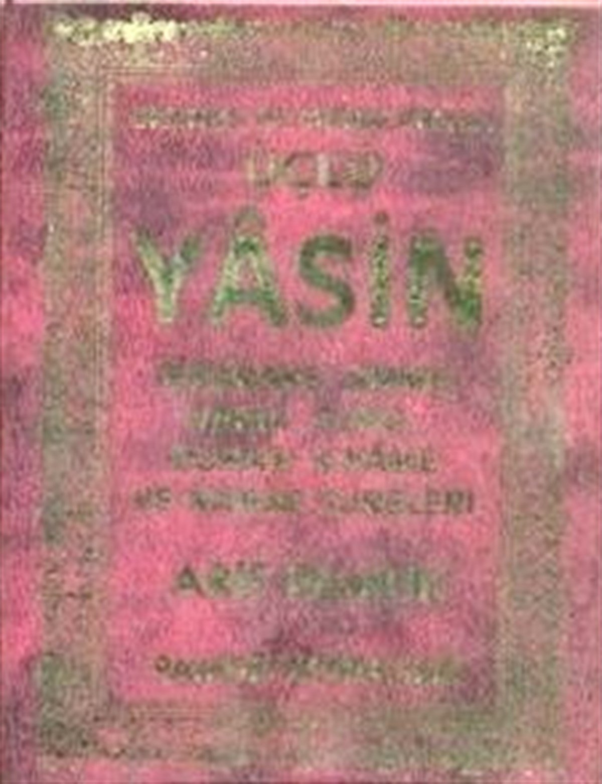 Cep Boy Plastik Kapak Üçlü Yasin Yasin 093