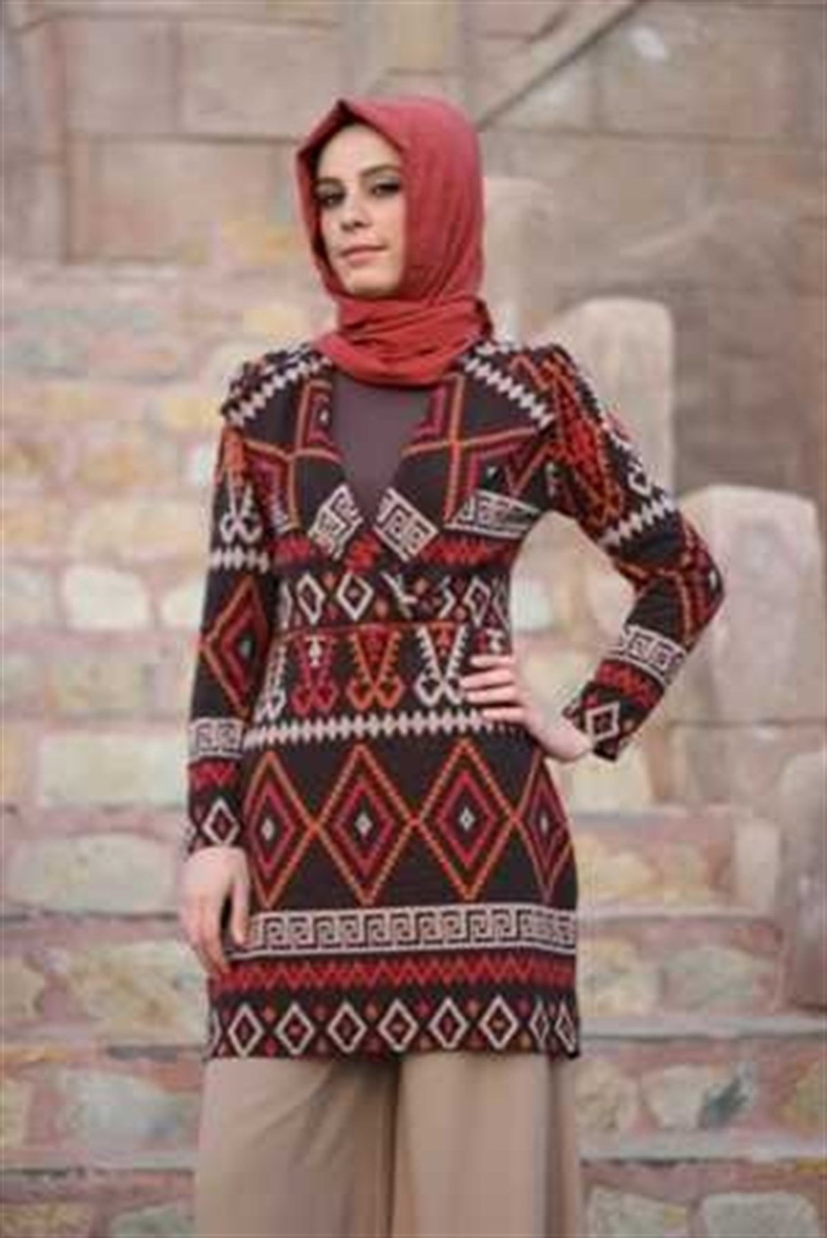 Kiremit Rengi Tunik