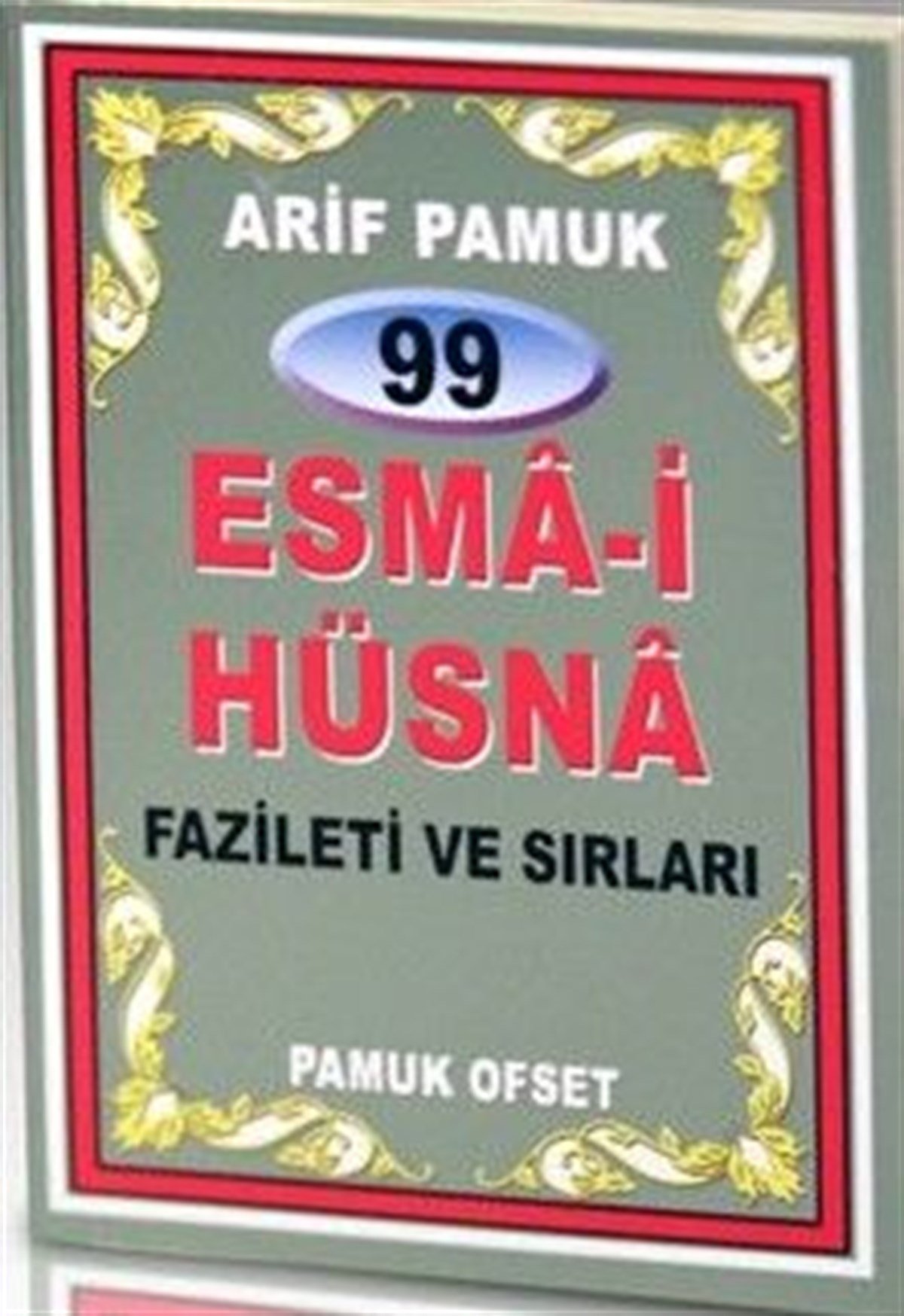 Mini Cep Boy 99 Esma i Hüsna 5 Renkli Kuşe Kağıt Dua 099