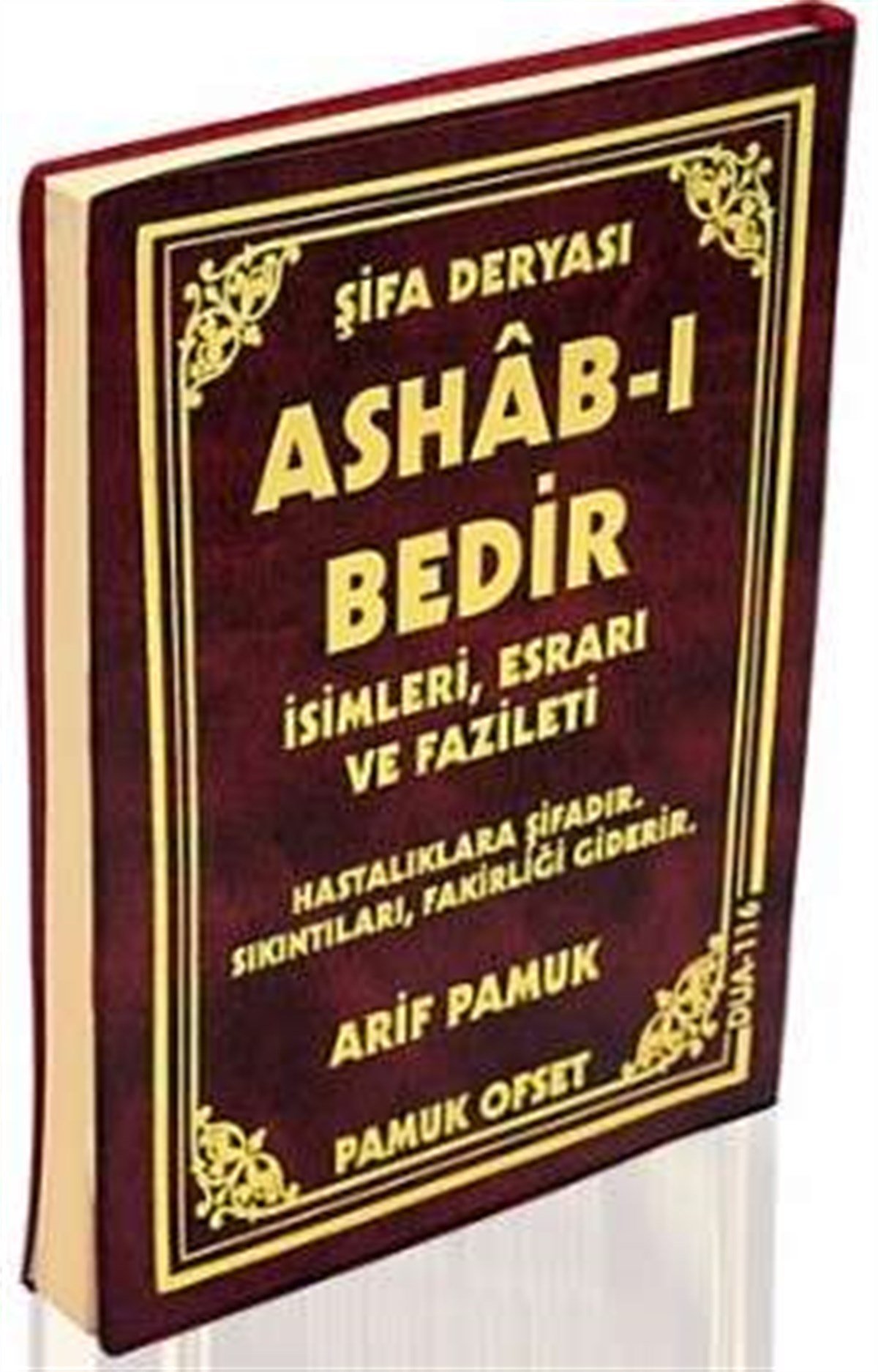 Plastik Kapak Büyük Cep Boy Şifa Deryası Ashab- ı Bedir Dua 116