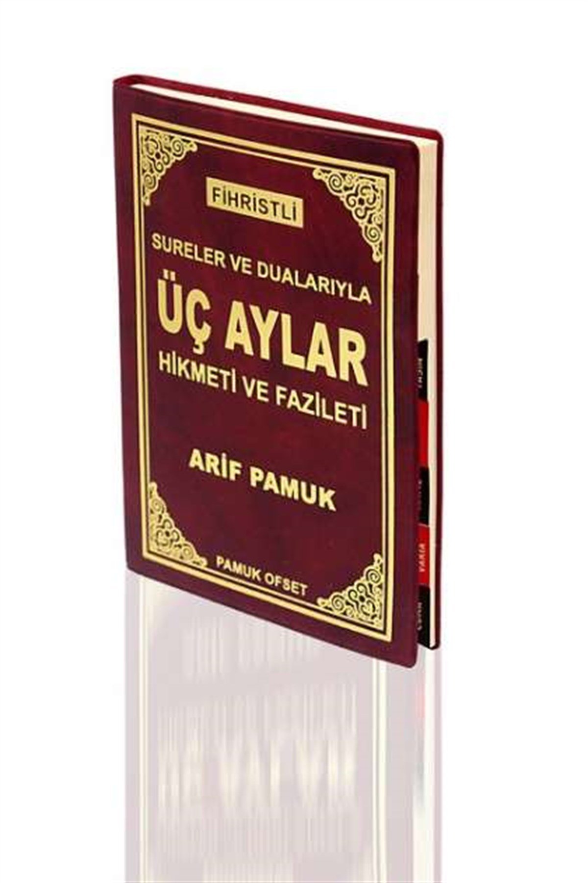 Plastik Kapak Fihristli Büyük Cep Boy Üç Aylar Üç Aylar 006