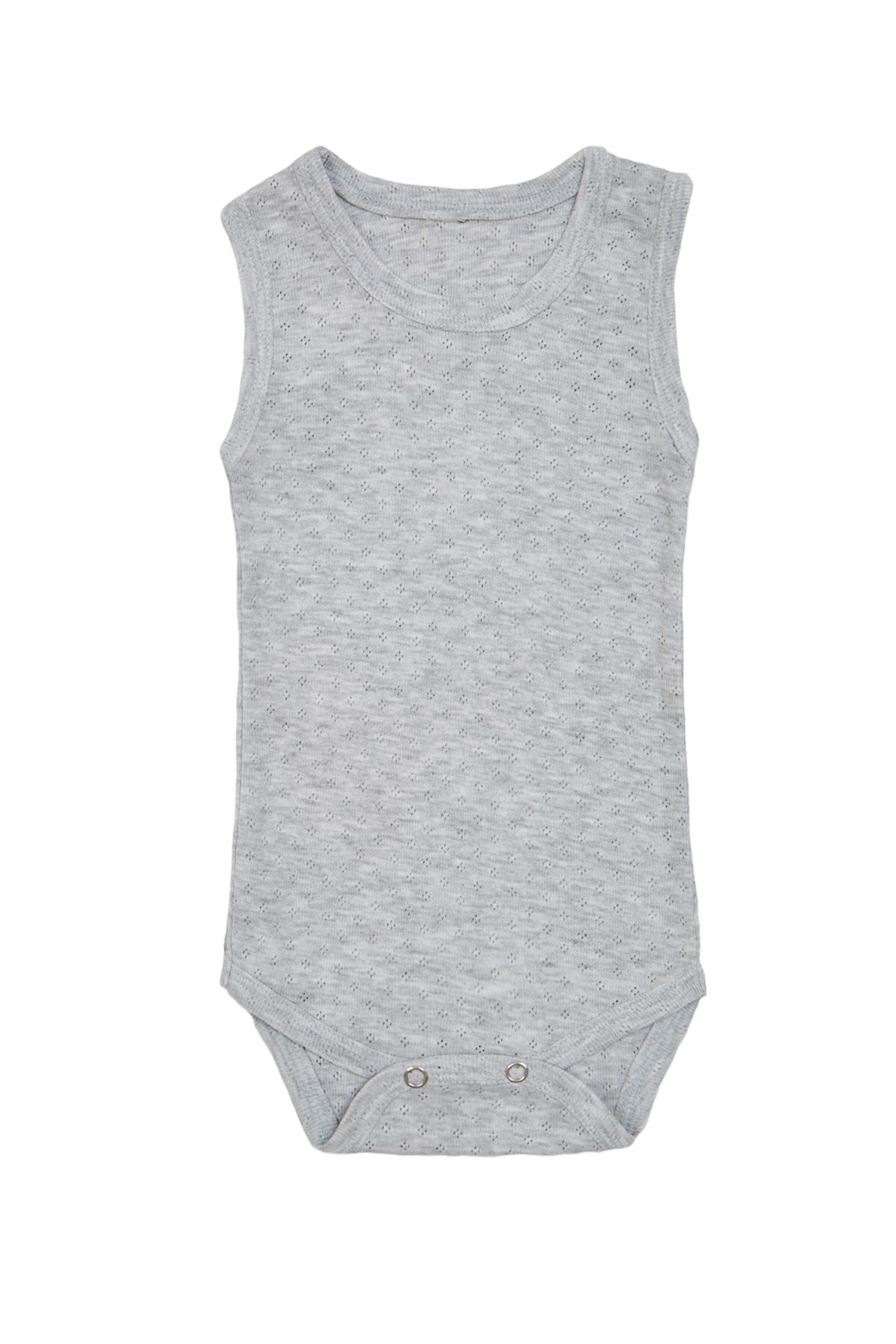 Bebek Unisex Askılı Gri Body