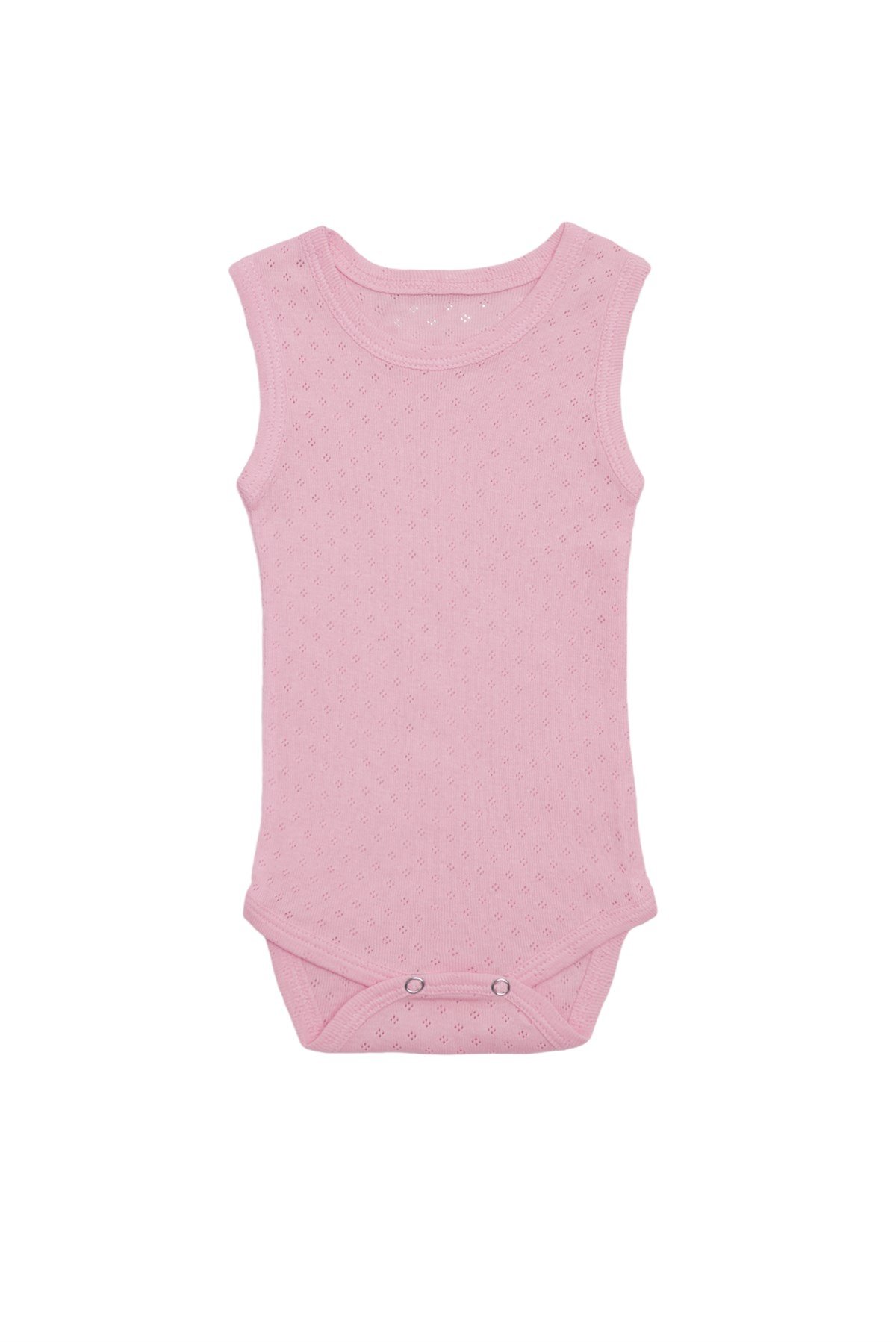 Bebek Unisex Askılı Pembe Body