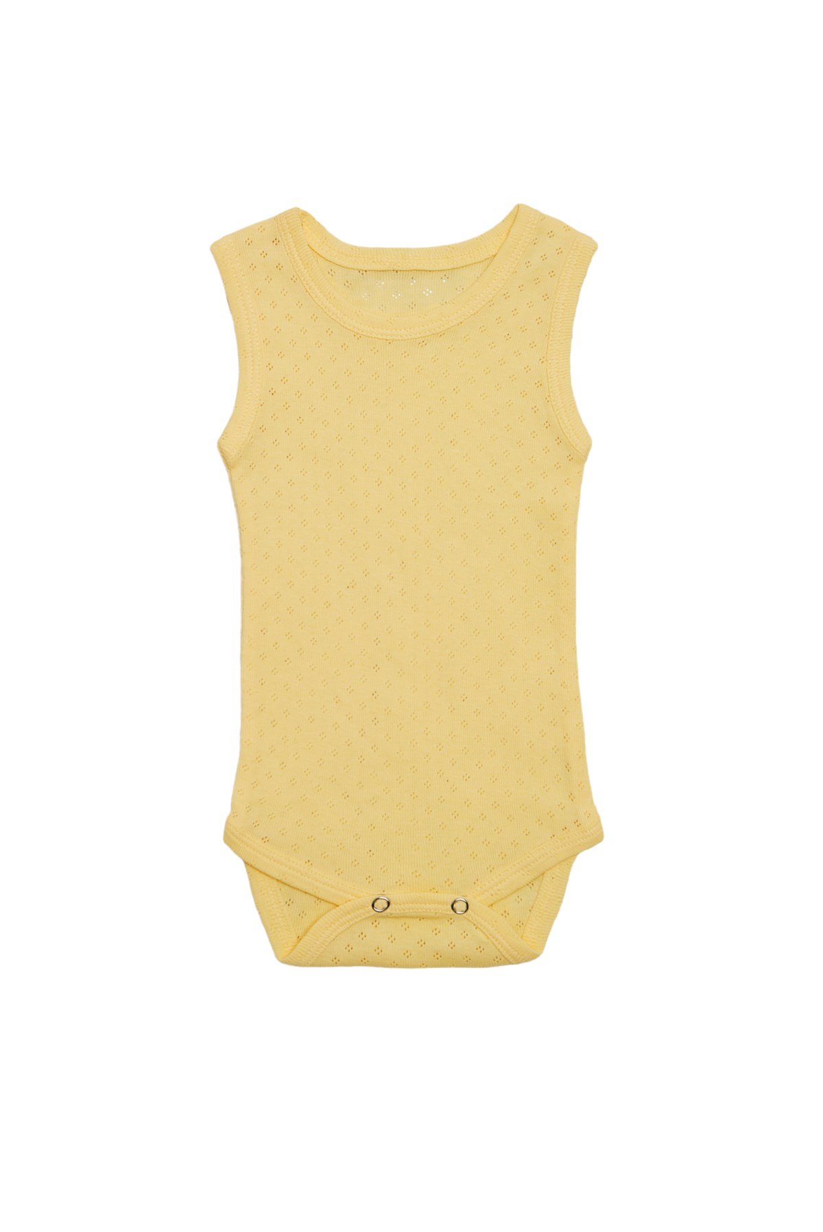 Bebek Unisex Askılı Sarı Body