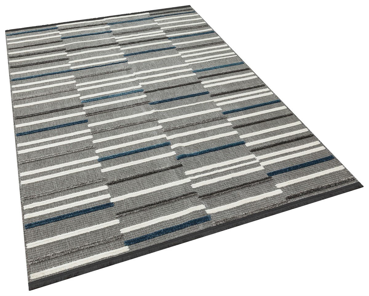APEX HALI Berta 7951 Gri Mavi Makine Halıları