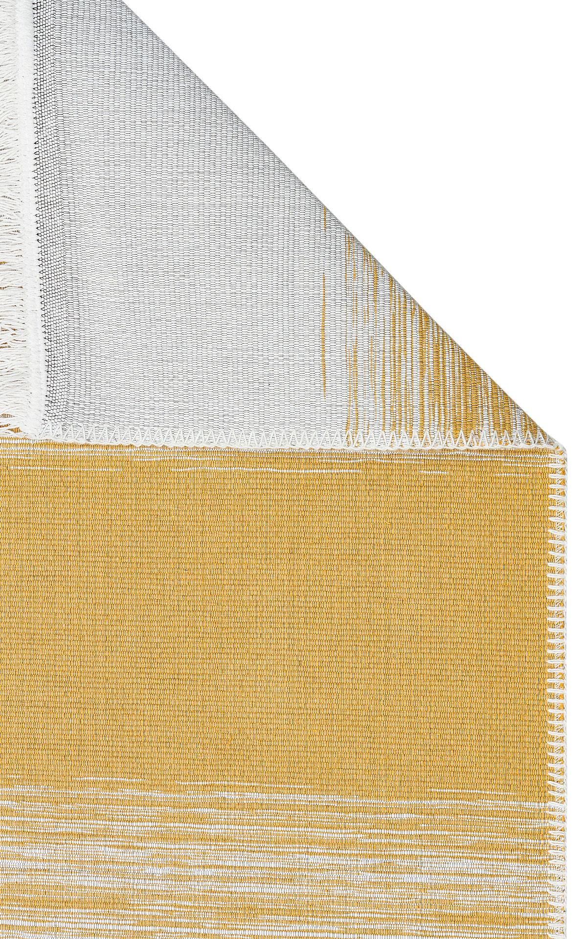 ARYA CRAFT ARC 03 GREY YELLOW Hav Toz Vermez Yıkanabilir Modern Desenli Dokuma Kilim
